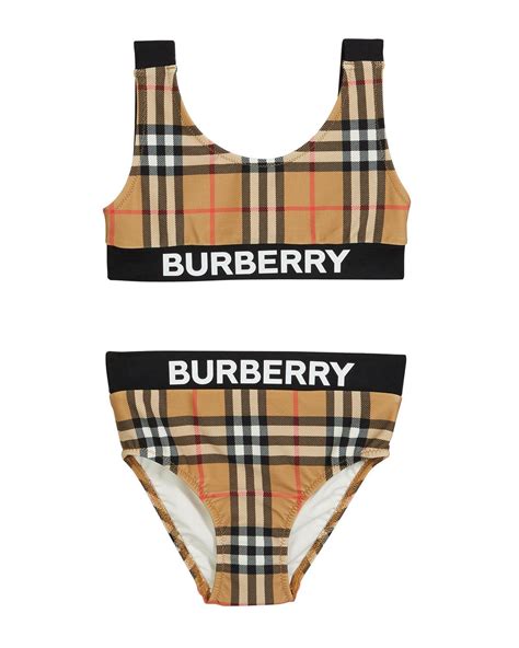 burberry check swim short burberry|Burberry high waisted swimsuit.